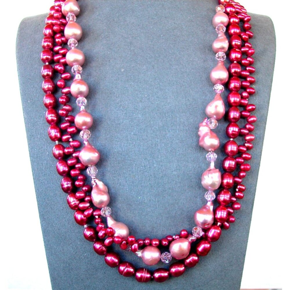 Peral Necklace with Magnetic Closer, 22"